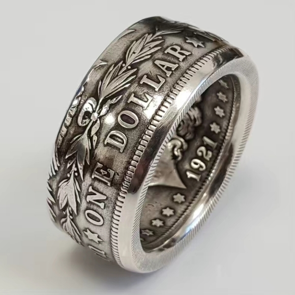 Mens United States of America Silver Ring - Picture 5 of 5